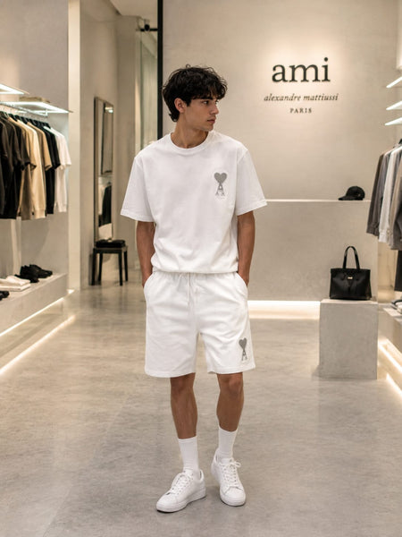 Luxury White Summer Co-Ord Set for Men