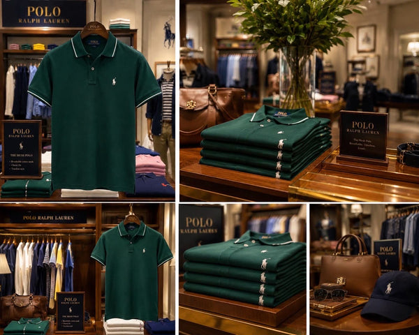 Branded Premium Dark Green Polo T-Shirt for Men
