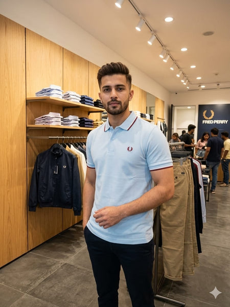 Men's Luxury Polo T-Shirt with Embroidered Logo
