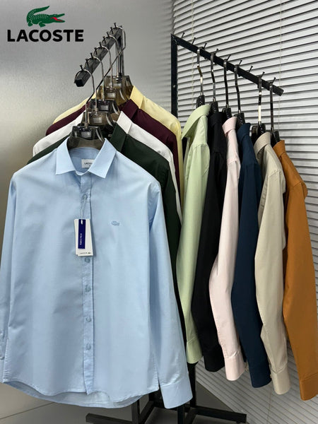Men's Premium Solid Formal Shirt Classic Fit Long Sleeve Button-Down