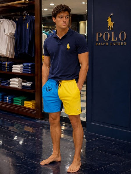 Men's Colorblock Drawstring Shorts – Premium Casual & Sports Wear