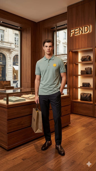 Men's Premium Sage Green Polo T-Shirt – Luxury Casual Regualr Fit