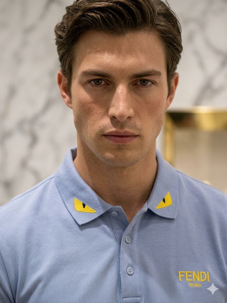Premium Sky Blue Polo T-Shirt Smart Casual Comfort with Elegant Collar Design