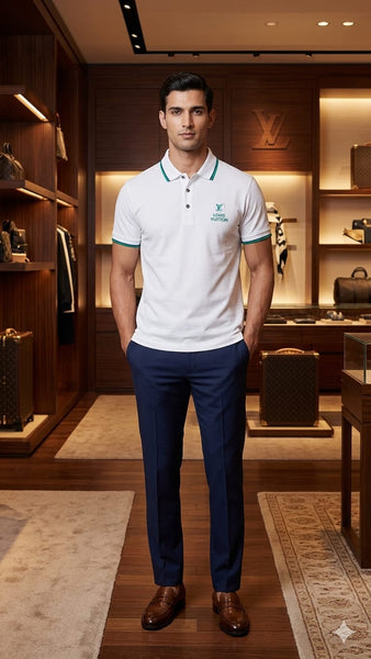 Premium White Polo T-Shirt  Elegant & Comfortable Style