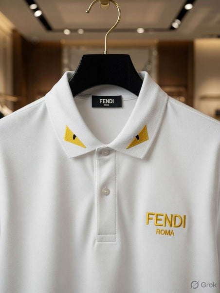 Premium White Polo T-Shirt – Elegant Luxury Casual Wear