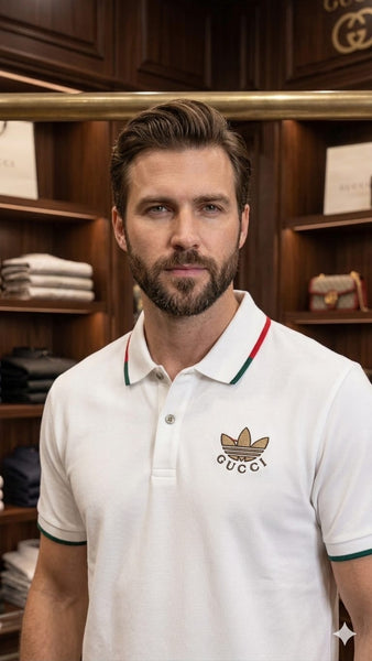 Men's Classic White Polo T-Shirt  Premium Smart Casual Wear