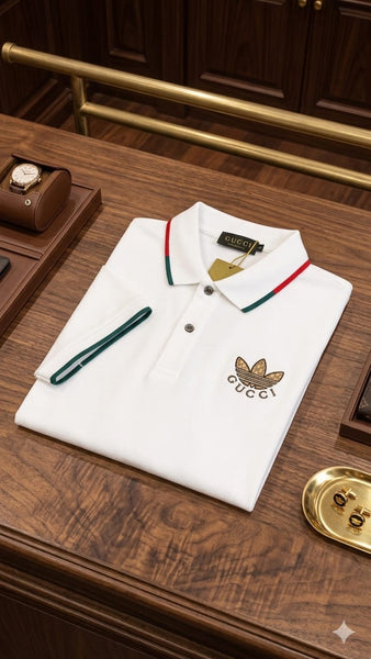 Men's Classic White Polo T-Shirt  Premium Smart Casual Wear