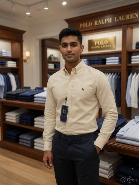 Premium Yellow Oxford Formal Shirt for Men