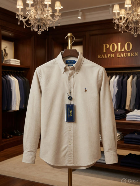 Premium Solid beige Designer Shirt for Men