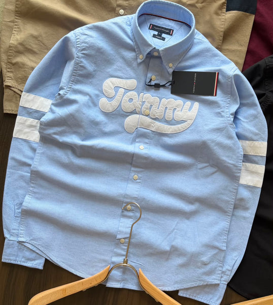Exclusive Embroidered Logo  Shirt Premium Casual Button-Down Collection