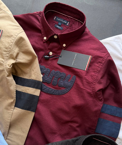 Exclusive Embroidered Logo  Shirt Premium Casual Button-Down Collection