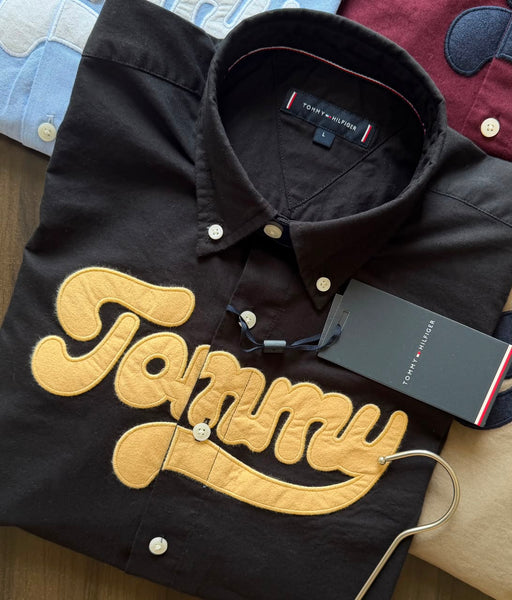 Exclusive Embroidered Logo  Shirt Premium Casual Button-Down Collection