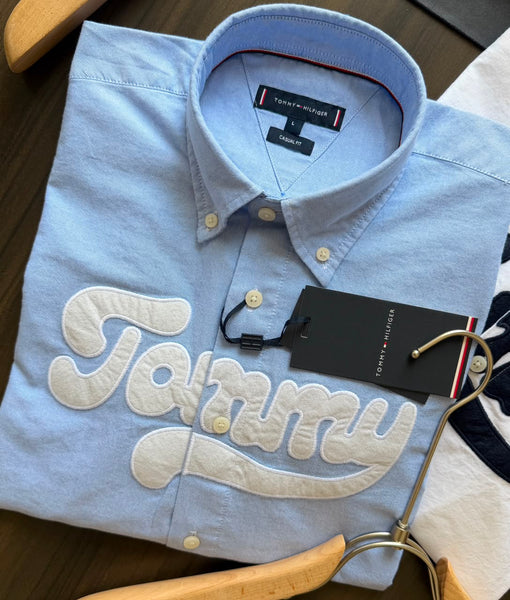 Exclusive Embroidered Logo  Shirt Premium Casual Button-Down Collection