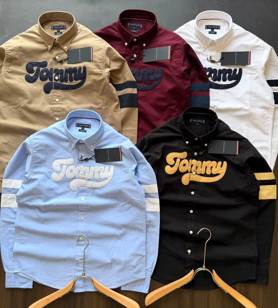Exclusive Embroidered Logo  Shirt Premium Casual Button-Down Collection