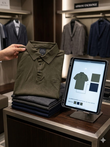 Luxury Textured Polo T-Shirt For Men
