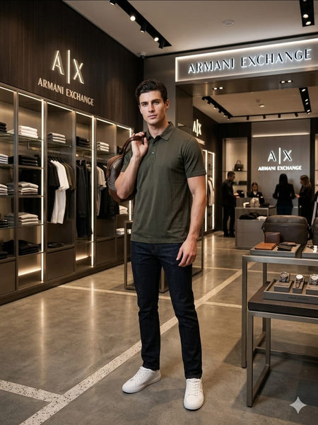 Luxury Textured Polo T-Shirt For Men