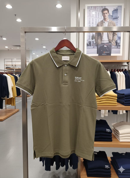 Premium Olive Green Polo T-Shirt for Men