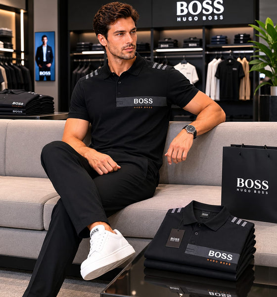Men’s Premium Trendy &  Branded Black Logo Polo T-Shirt