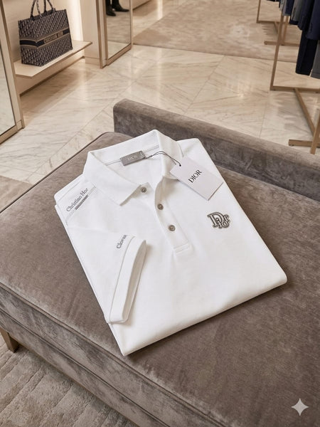 Premium Classic Branded  White Signature Polo T-Shirt For Men