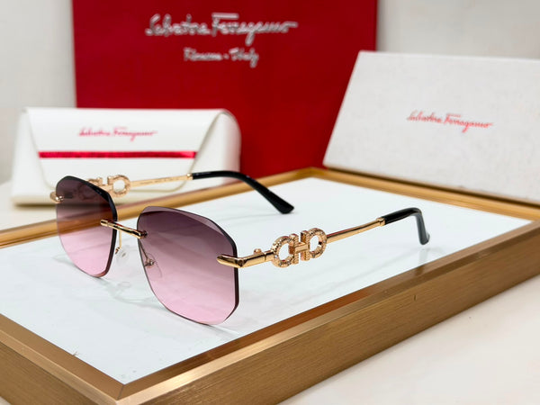 Luxury Square Gradient Sunglasses – Premium Vintage Style