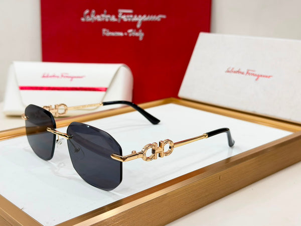 Luxury Square Gradient Sunglasses – Premium Vintage Style