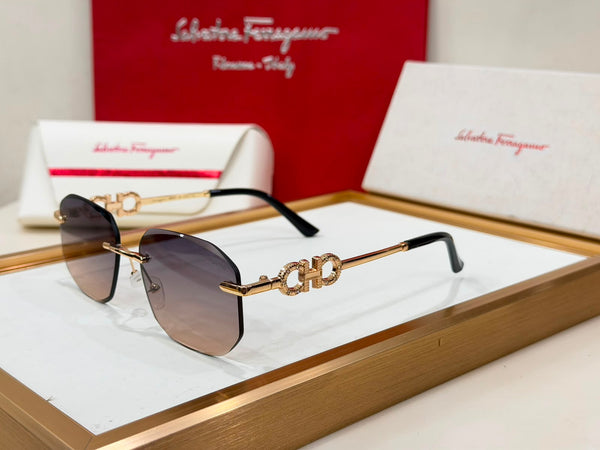 Luxury Square Gradient Sunglasses – Premium Vintage Style