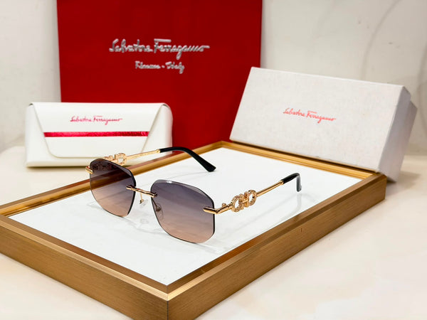 Luxury Square Gradient Sunglasses – Premium Vintage Style