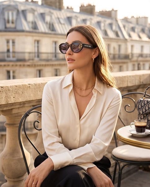 Women’s Oversized Oval Sunglasses  Designer Eyewear