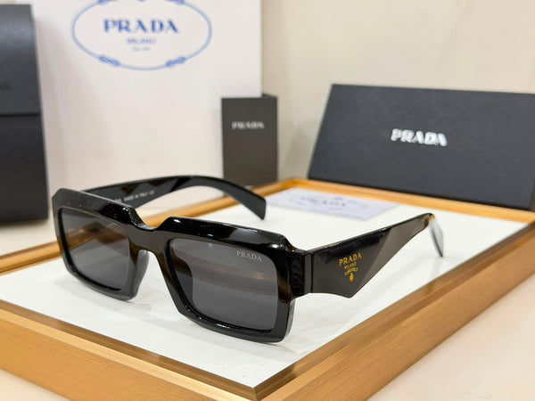 Women’s Branded Square Sunglasses Scribble Print Designer Eyewear
