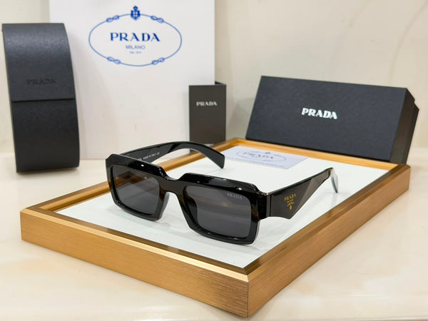 Women’s Branded Square Sunglasses Scribble Print Designer Eyewear