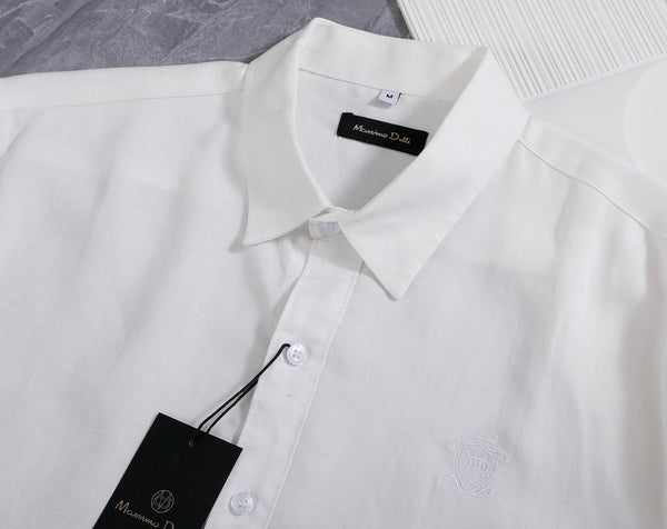 Premium Men’s White Formal Shirt Classic Fit Long Sleeve Button-Down Office Wear