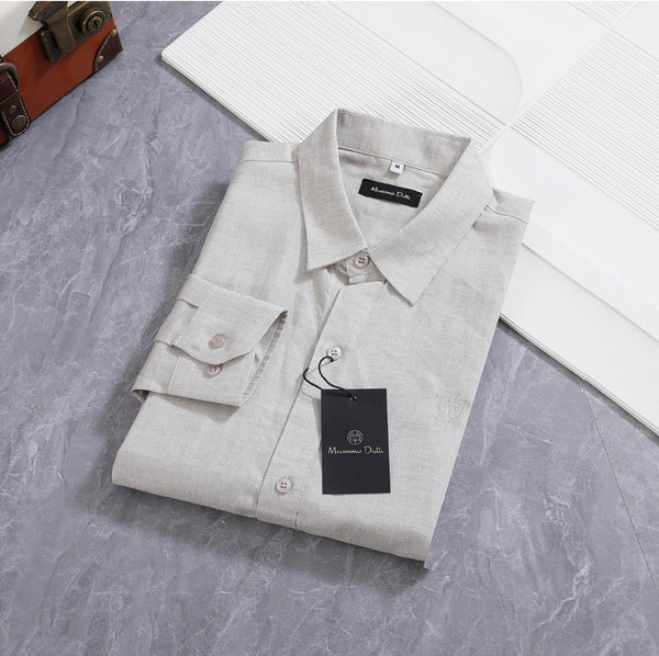 Men’s Elegant Grey Full Sleeve Shirt Classic Premium Casual Wear