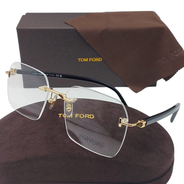 Rimless Square Eyeglasses – Luxury Lightweight Frame