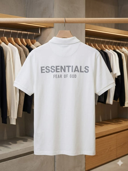 Premium White Polo T-Shirt – Minimalist Classic Everyday Wear