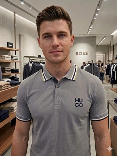 Premium Grey Polo T-Shirt – Classic Contrast Collar Smart Casual Wear