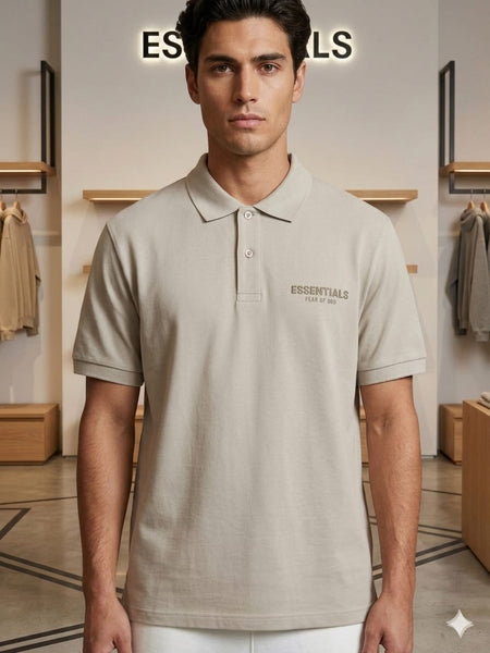 Men’s  Premium Beige Polo T-Shirt – Classic Casual Fit