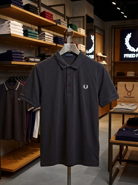 Men’s Premium Dark Grey  Polo T-Shirt – Classic Smart Casual Wear