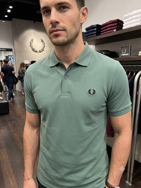 Premium Embroidered Logo Green Polo T-Shirt For Men