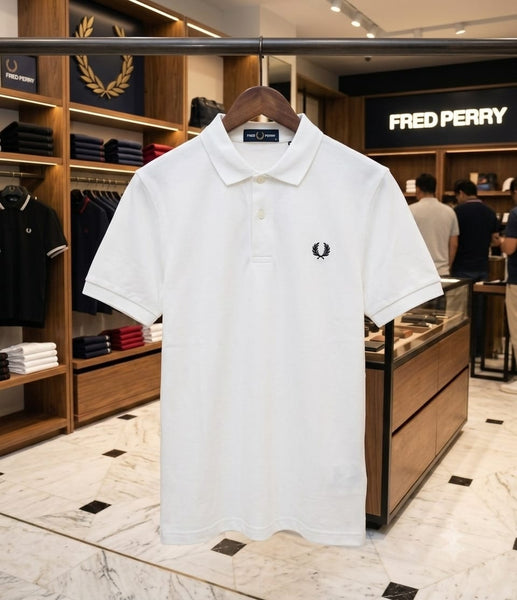 Classic Fit Premium White  Polo T-Shirt for Men