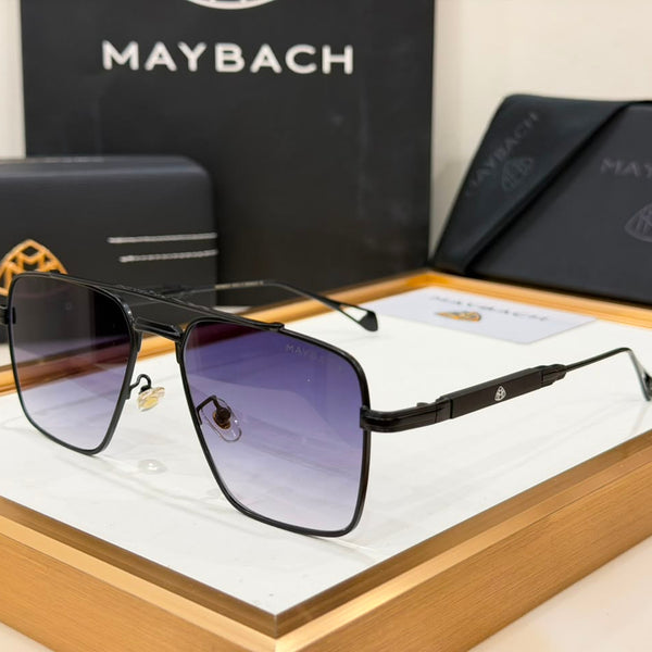 Luxury Square Aviator Gradient Sunglasses Premium Metal Frame