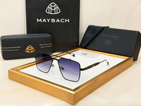 Luxury Square Aviator Gradient Sunglasses Premium Metal Frame