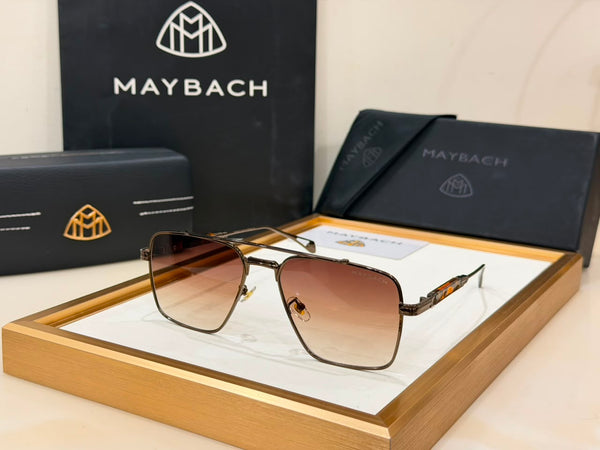 Luxury Square Aviator Gradient Sunglasses Premium Metal Frame