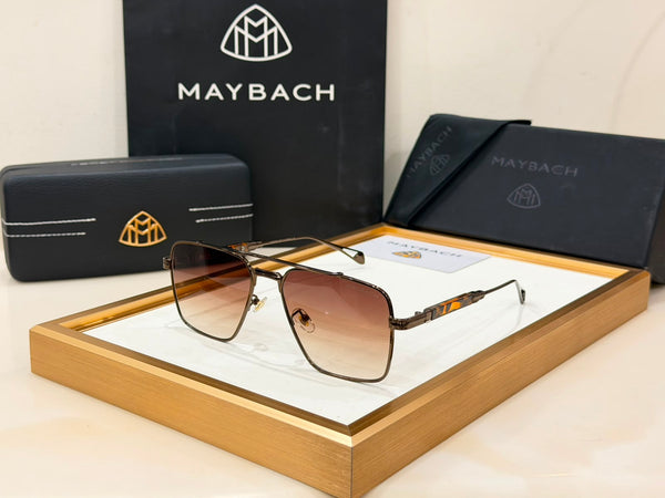 Luxury Square Aviator Gradient Sunglasses Premium Metal Frame