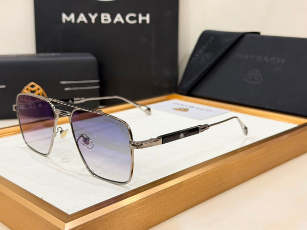 Luxury Square Aviator Gradient Sunglasses Premium Metal Frame