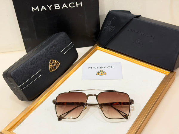 Luxury Square Aviator Gradient Sunglasses Premium Metal Frame