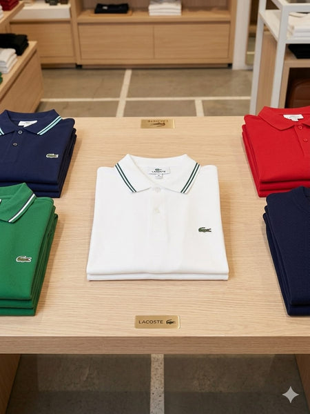 Premium Men’s Classic White Polo T-Shirt  Smart Casual Fit