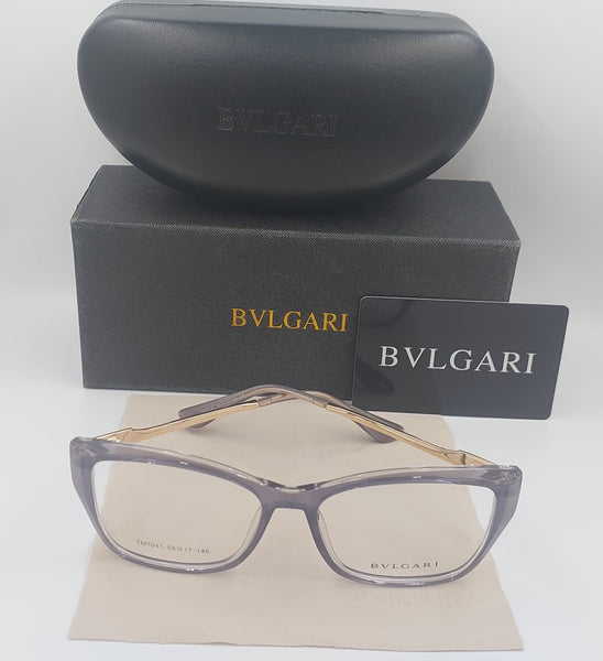 Luxury Rectangular Eyeglass Frame f Black & Gold Premium Optical Glasses