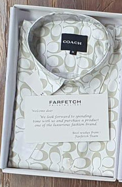 Men's Premium All Over Brand Logo Print Shirt