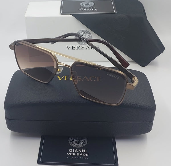 Luxury Designer Square Sunglasses with Metal Finishing
