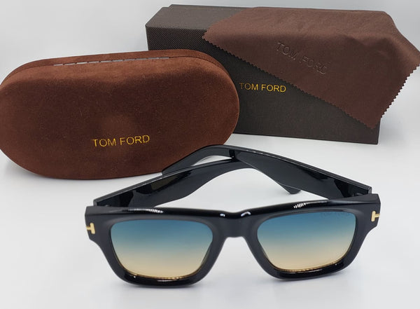 Luxury Square Sunglasses  Black Frame with UV-Protected Lenses